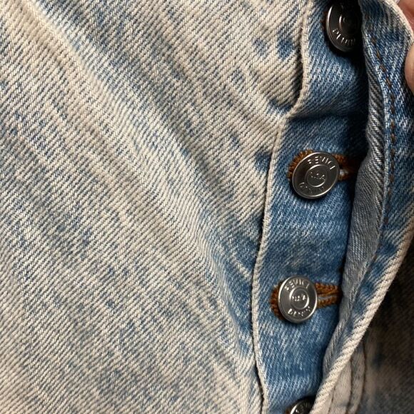 Revice Distressed Straight Leg Button Fly Jeans Size 28 - Picture 4 of 9